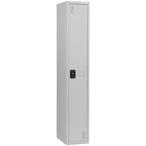 Precision Classic Locker 1 Tier Flush Lock 300mm Silver Grey