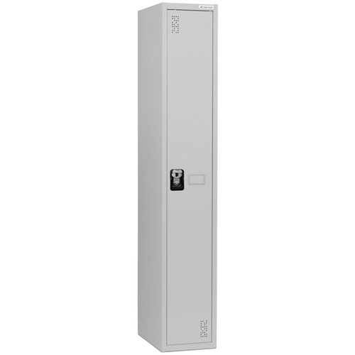 Precision Classic Locker 1 Tier Flush Latch Lock 300mm Silver Grey