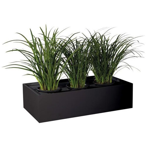 Precision Strata II Steel Planter Box 900mm Black