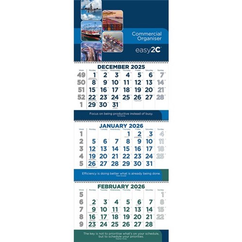 Easy2C Shipping Calendar 2026