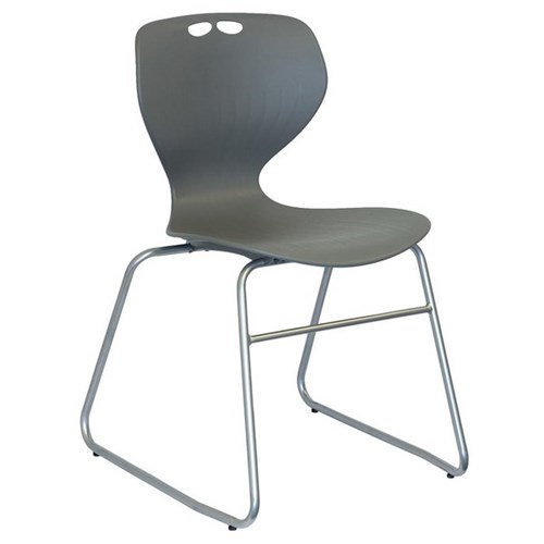 Mata Visitor Chair Sled Base Grey