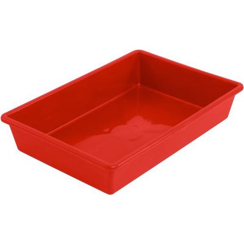 Taurus Tote Storage Tray Small 75mm Deep Red
