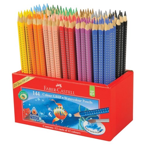 Faber-Castell Grip Watercolour Pencils, Pack of 144