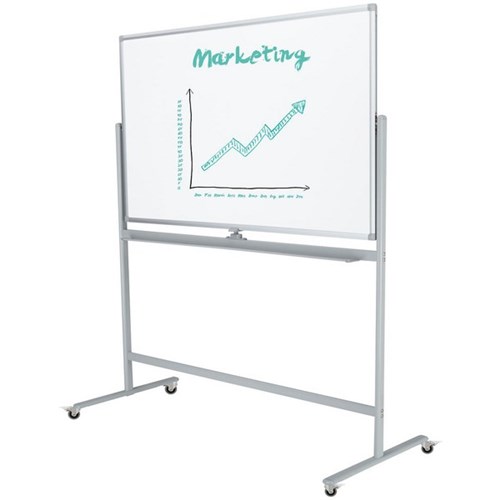 Boyd  Porcelain Pivoting Mobile Whiteboard Magnetic 1200 x 900mm