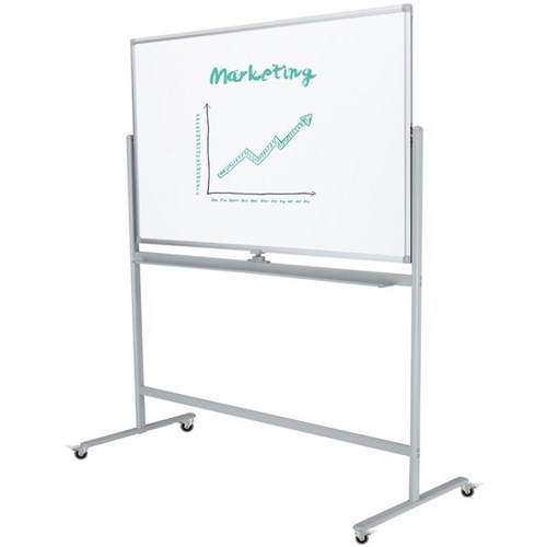 Boyd  Porcelain Pivoting Mobile Whiteboard Magnetic 1500 x 1200mm