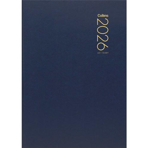 Collins A51 Diary A5 Day Per Page 2026 Blue