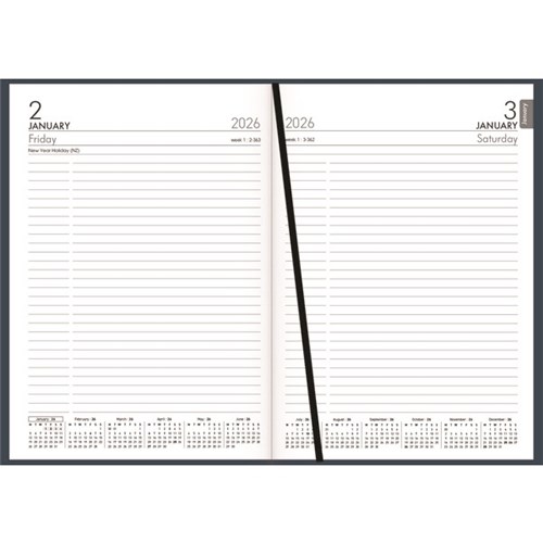 Collins A51 Diary A5 Day Per Page 2026 Blue