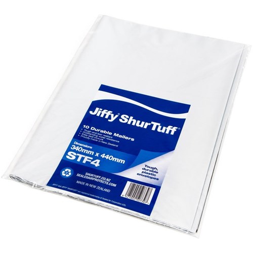 Size 4 Courier Bags 80% Recycled 340x440mm, Pack of 10