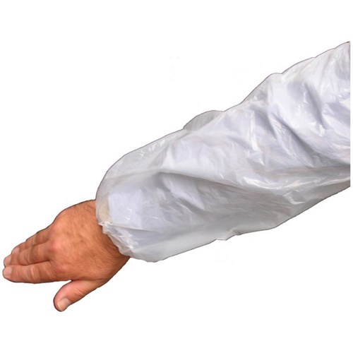 Disposable Elasticated Oversleeves 220mmx440mm White, Pack of 2000