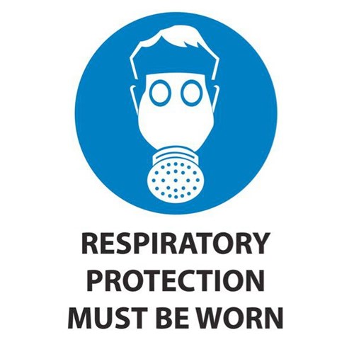 Respirator Protection Must Be Worn Safety Sign 230x300mm