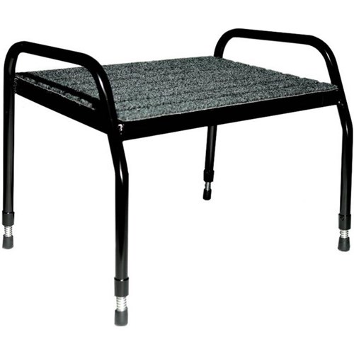 Fluteline Tall Adjustable Footrest Black Frame