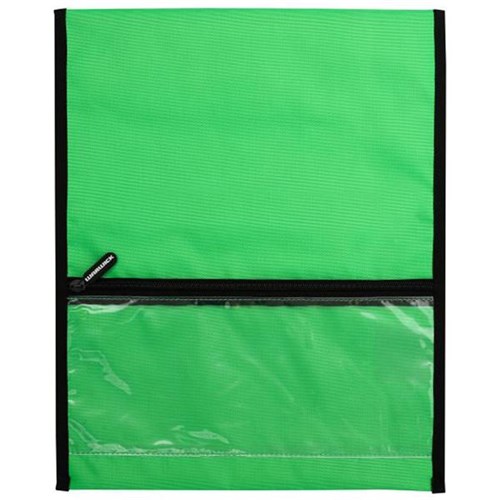 Warwick Homework Book Bag Hook & Loop XL 450x360mm Green