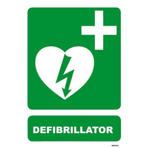 Defibrillator Safety Sign 230x300mm