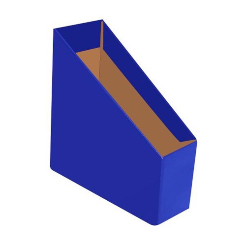 Marbig Magazine Box File Small Blue, Pack of 5