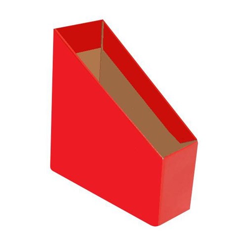 Marbig Magazine Box File Small Red, Pack of 5