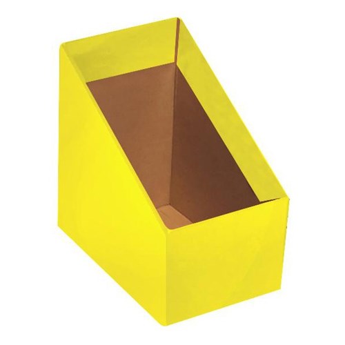 Marbig Magazine Box File Large Yellow, Pack of 5