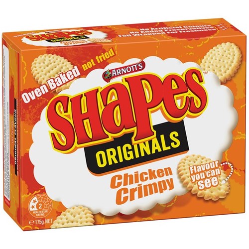 Arnott's Shapes Crackers Chicken Crimpy 175g