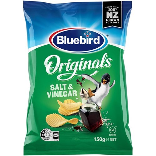 Bluebird Original Chips Salt & Vinegar 150g