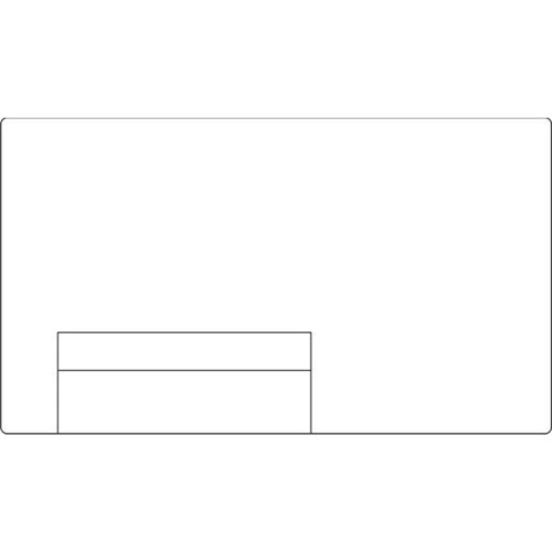 Blank Courier Labels Thermal Perforated 76mm Core 100x174mm, Roll of 750