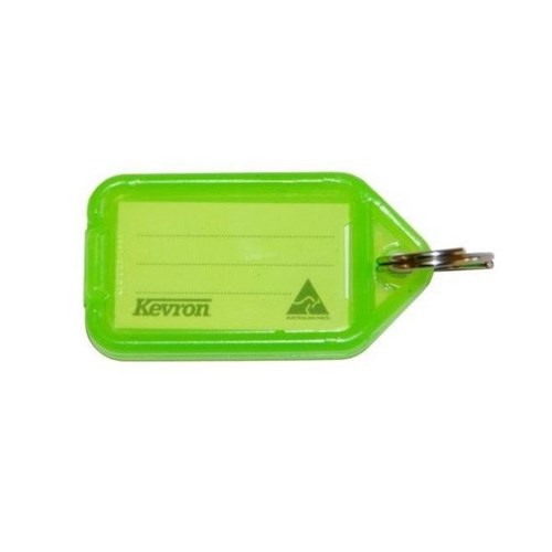 Kevron ID5 Security Key Ring Tag 56x30mm Green