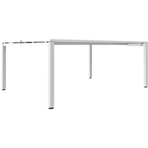 Define 2 User Back to Back Desk 1800mm Snowdrift/White