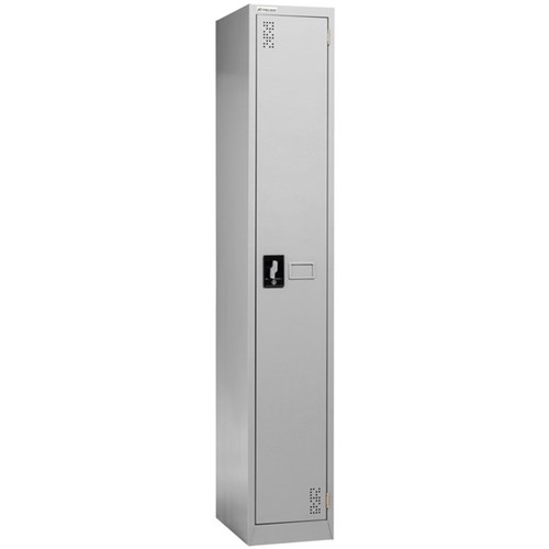 Precision Classic 1 Tier Locker 300mm Camlock Silver Grey