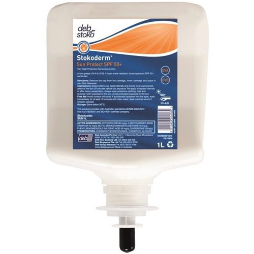 Deb Stoko Sunscreen Cartridge SPF50+ 1L