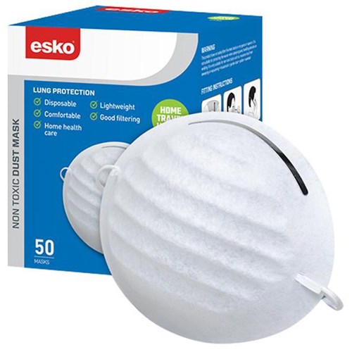 Esko Non-Toxic Dust Mask, Box of 50