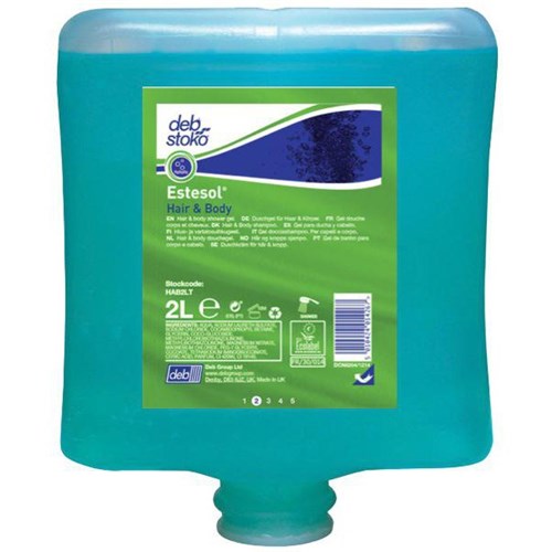 Deb Stoko Estesol Hand, Hair & Body Shower Gel Cartridge Rainforest 2L