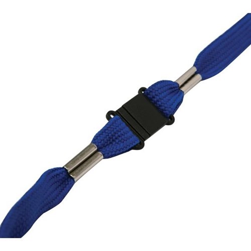 Dixon Flat Lanyard Blue, Pack of 10