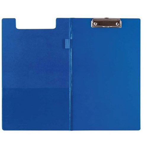FM PVC Clipboard With Flap Foolscap Blue