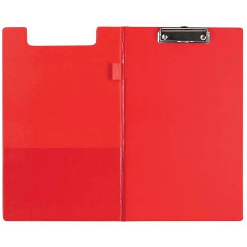FM PVC Clipboard With Flap Foolscap Red
