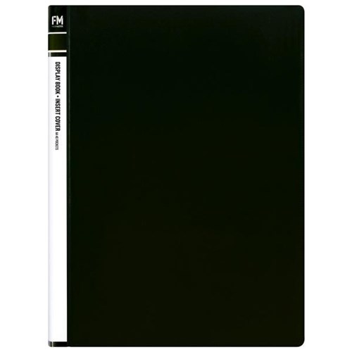 FM Display Book Insert Cover 40 Pocket Black