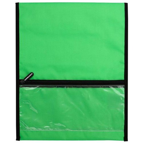 Warwick Homework Book Bag Hook & Loop Medium 290x360mm Green