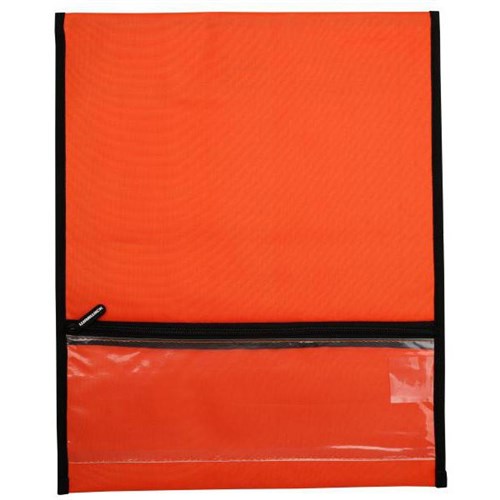 Warwick Homework Book Bag Hook & Loop Medium 290x360mm Orange