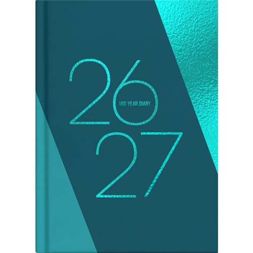 Collins A51A Mid Year Diary A5 1 Day Per Page 1 July 2026 to 30 June 2027 Fashion Assorted Designs