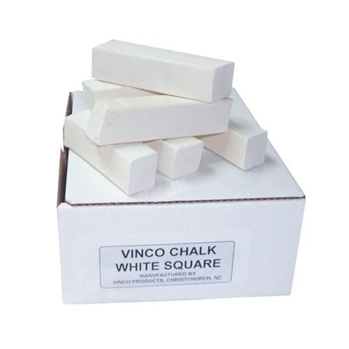 Vinco Square Chalk White 70x15mm, Pack of 48