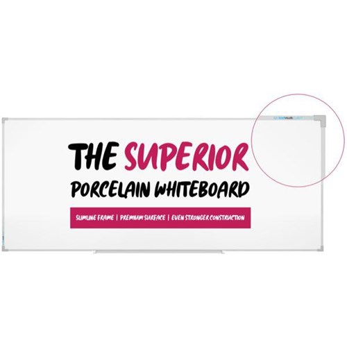 Boyd  Clarity Porcelain Whiteboard Magnetic 1200 x 3600mm