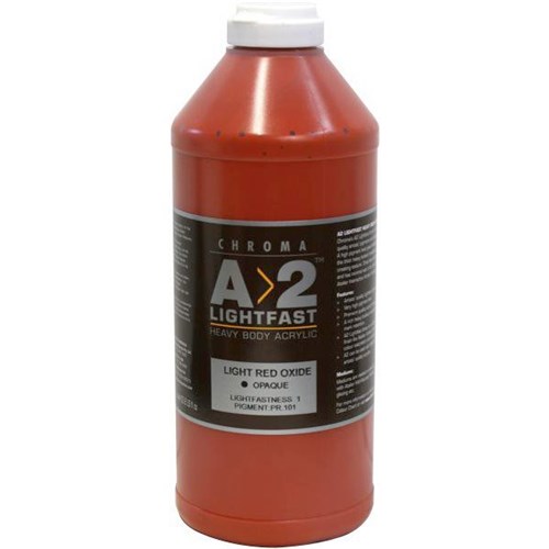 A2 Art Student Acrylic Paint 1L Light Red Oxide