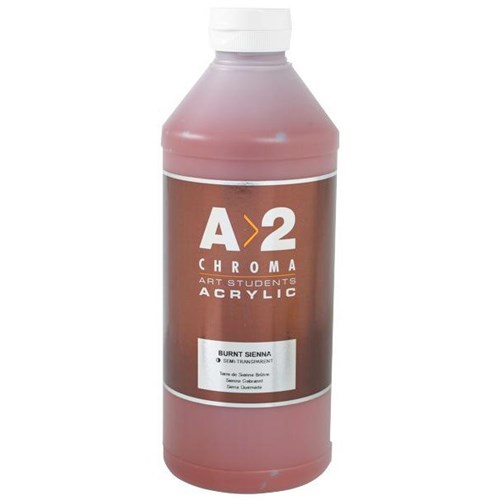 A2 Art Student Acrylic Paint1L Burnt Sienna