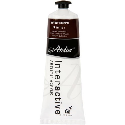 Atelier Interactive Acrylic Paint S1 80ml Burnt Umber