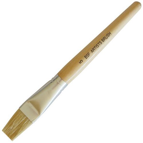 Five Star BSF Artists Stubby Flat Paint Brush No. 5 20mm