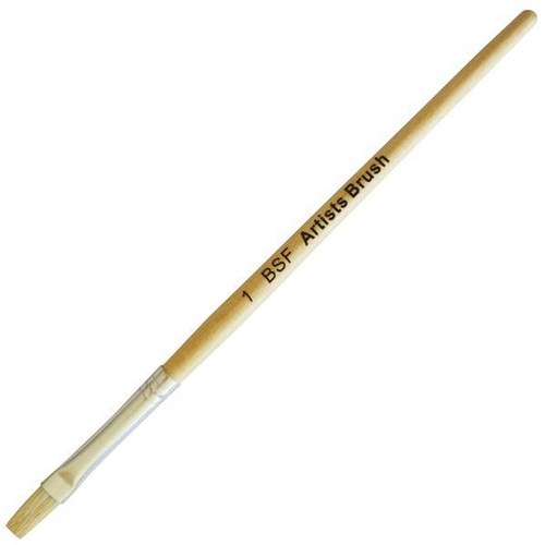 Five Star BSF Artists Stubby Flat Paint Brush No. 1 7mm