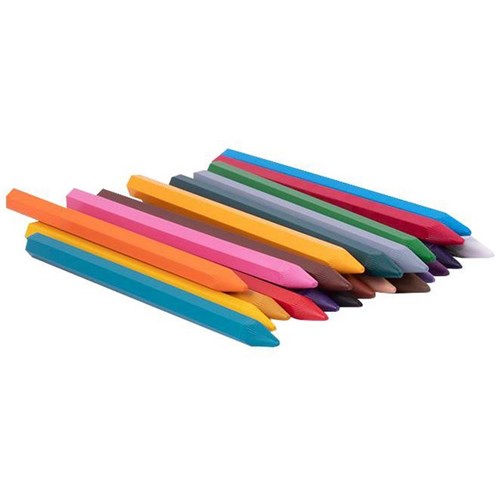 Jovi Hard Crayons Assorted Colours, Pack of 24