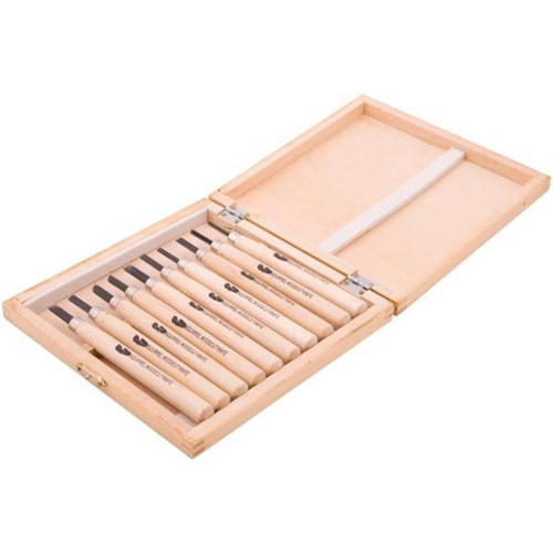 Boxed Woodcut Knife Set, Set of 10