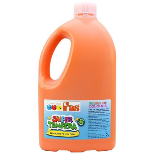 Fas Super Tempera Poster Paint 2L Orange