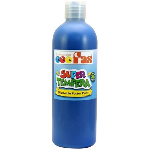 Fas Super Tempera Poster Paint 500ml Blue