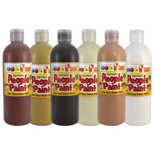 Fas Super Tempera People Paint 500ml Flesh Tones, Pack of 6