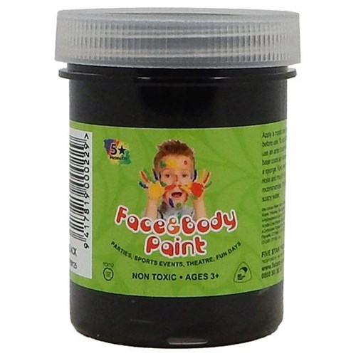 Five Star Face Paint 125ml Black