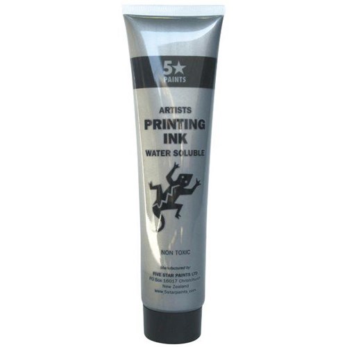 Five Star Water Based Printing Ink 115ml Silver